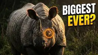 Huge Rhinoceros encounter at Chitwan Sauraha #chitwannationalpark #chitwannationalpark #animals 
