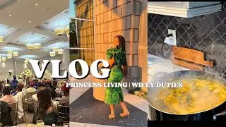 Weekend in my Life: wifey duties!! Cook with me (OFE ONUGBU),  Royal event in HTX. #princessliving