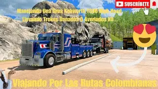 Conduciendo Por Colombia Una Hermosa Grua Kenworth T800 High Hood Llevando Trokes A Los Talleres...