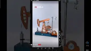Alloy 3D puzzle-pumping unit model
