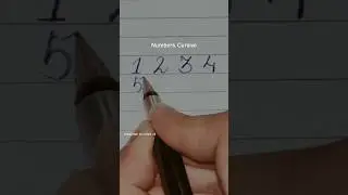 123 Writing Practice #numbers #cursive