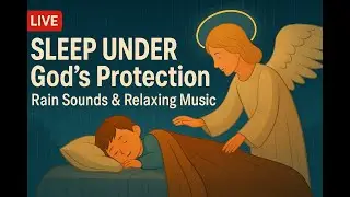 Sleepy Rain & Heavenly Lullabies 🌙 | Calm Music for Kids Under God's Protection