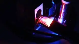 Soviet microwave noise tube excited by Tesla coil