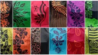 Hand made batik material  collection|Batik frock materia| unique batik fabric|batik gaum mosthara