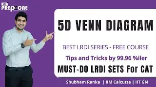 CAT LRDI Revision| Set 63: TRICKY-How to solve a 5D Venn Diagram Set ? | Important LRDI Sets for CAT