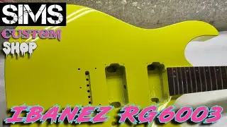 Ibanez RG6003 - Refinished Desert Neon Yellow by Sims Custom Shop