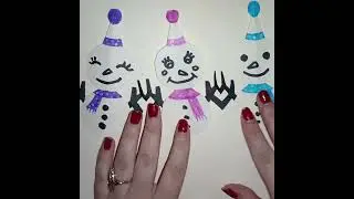 How to Make a Paper Snowman ☃️☃️⛄️