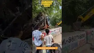 Mcd in action#illegal encroachment in delhi🙏