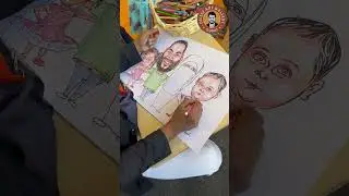 🇺🇿Live caricature at Sharjah international book fair 🎨🖌️
