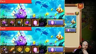 Claiming Rewards and Clearing out my warehouse | Castle Clash
