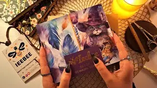 ASMR Unboxing | 🐝IeeBee​✨| Paper Sounds | Cat Purring Sound | Washi Tape Set | No Talking