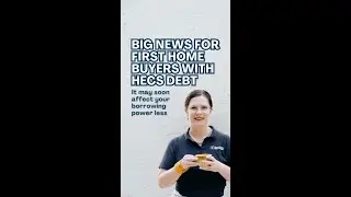 Good news for First Home Buyers with HECS debt!  Small Local Brokers #shorts