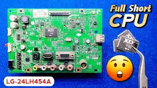 LG TV motherboard repair || 24LH454A LG motherboard repair CPU 6841?