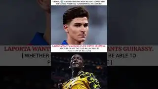 I trust Flick a lot more than Laporta 🤷💯 #football #barcelona#&aacute;lvarez #guirassy #viral #shorts #edit