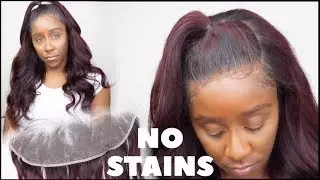 NO STAINS ON LACE!! | HOW TO DYE BLACK HAIR RED W/O BLEACH | LO&rsquo;REAL HI COLOR | FT WEST KISS HAIR