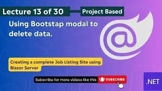 Lecture 13 Using Bootstrap Modal to Delete