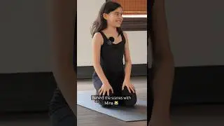 Behind the scenes yoga for kids & parents 🌼✨ #yogapractice #yogafun #behindthescene #yoga