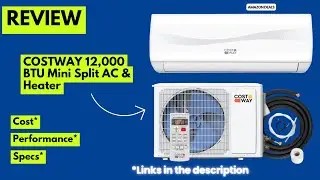 COSTWAY 12,000 BTU Mini Split AC & Heater Review | Energy Efficient Wall-Mounted Ductless AC