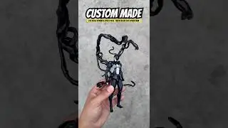 Custom Made: 1/12 Scale Symbiote Effect Piece - Mafex Black Suit Spider-Man #spiderman #custom