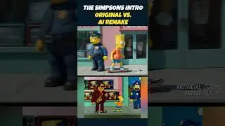 Simpsons Intro &mdash; Original vs AI Remake!