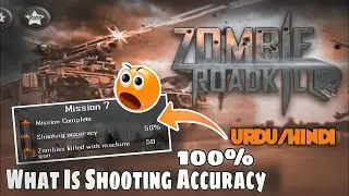 zombie roadkill 3D level no 7|2021 android zombies games|how to get shooting accuracy 50% in Hindi|