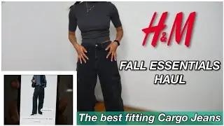 H&M SALE Haul, Fall Essentials Try On Haul, I found the BEST pair of Cargo Jeans