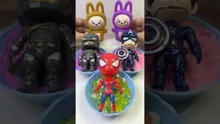 1 2 3 ВПЕРЁД, ЧЕЛОВЕК-ПАУК И СУПЕРГЕРОЙ! Модный и забавный Labubu! 😱🙏😵&zwj;💫