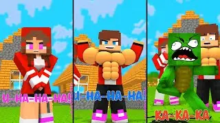 Minecraft - When JJ and Mikey Showing Power Of Laugh_KA-KA-KA-KA! | Tiny Craft