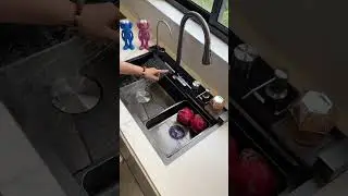 Air-Injection Technology + Soft Spray! 💨 #WaterSaver #SlopedDrainage #StainlessSteelSink #kitchen