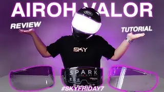 VISOR AIROH VALOR TUTORIAL PASANG + REVIEW | SKY FRIDAY