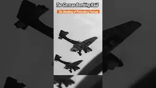 The German Bombing of Petersburg during World War 2 - Rare footage of German bombers