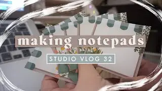 Studio Vlog 32 ✧ Making notepads again, sustainable packaging, and shop prep ✧ Philippines