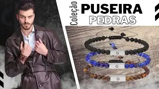 Pulseira Masculina Deuses Pedra Natural 4mm | Sr Lordre Acess&oacute;rio Masculino