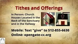 Open Gate Cowboy Church Sunday Service
