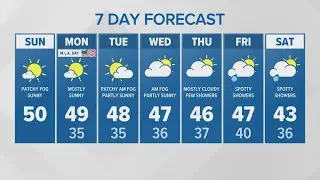 Sunny, morning fog this week | KING 5 Weather