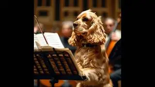 Mozart&rsquo;s Symphony No. 40 (Canine Orchestra) #aiart #MozartSymphony40 #DogsInArt #classicalmusic #ai