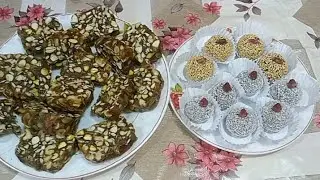 كرات الطاقة الصحية مع رول تمر بالمكسرات ولا اطيب 🥥