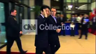 BELGIUM: G7 - JAPAN PM ABE ARRIVAL