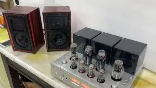 Muzishare X9 amp with SoundArtist LS3/5A speakers.