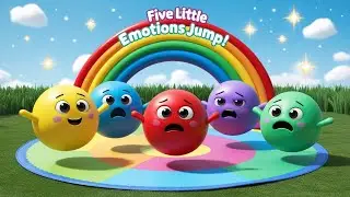 Five Little Emotions Jump Jump Jump! 🎶 Learn Happy, Sad, Angry, Scared & Calm | Nursery Rhyme 2026
