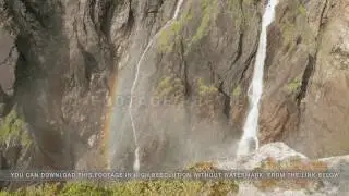 Waterfall Voringfoss in Norway