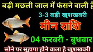 मीन राशि 28 जनवरी 2026 बड़ी मछली जाल में फंसने वाली है 3-3 बड़ी खुशखबरी/Meen Rashi