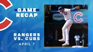 Game Highlights: Stro Deals in 200th Career Start, Cubs Shut Out Rangers in 2-0 Win | 4/7/23