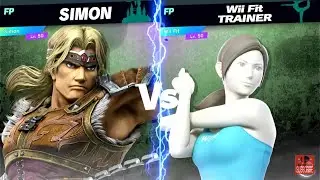 В Super Smash Bros Ultimate бои Amiibo: Саймон против мира #45 против Wii Fit