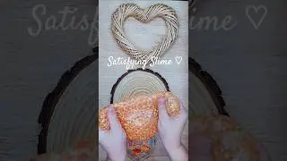 🍊Satisfying Orange Butter Slime ♡ So Soft & Stretchy 🧡💫 #satisfying #slimeideas #lonislime #viral