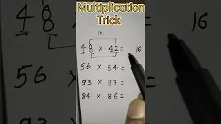 Multiplication trick of two digit number#Shorts #viralshort #shortvideo #youtubeshorts#maths#khansir