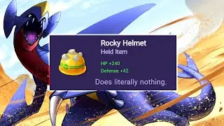 WHY ROCKY HELMET IS ONE OF THE WORST ITEMS ! ROCKY HELMET GARCHOMP TANK / DEFENDER BUILD !