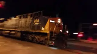 CSXT 288 CW44AC YN2 & 118 CW44AC both YN2 Leads N476-15 Company Hopper Train SB  In Fayetteville NC
