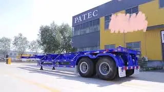 Container Chassis Trailer |  2 axle 20/40ft skeleton/skeletal semi trailer for sale