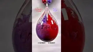Permanent Orange Vs Mauve Purple = ? #colormixing #asmrart #experiment